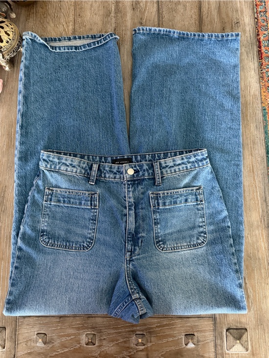 Free Assembly Denim - Free Assembly Blue Jeans with Patch Pockets